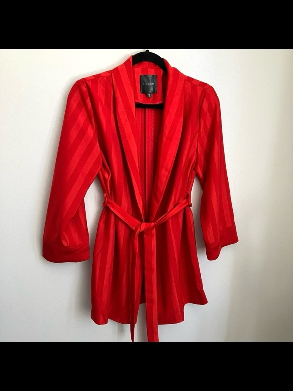 Dynamite Striped Blazer with Tie